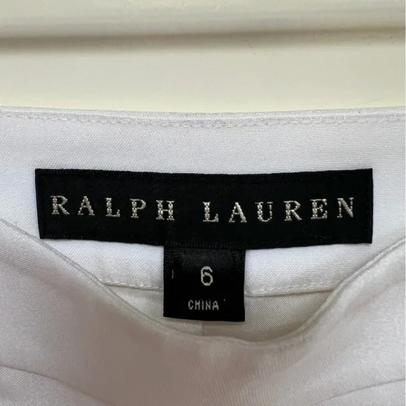 Ralph Lauren Black Label Tap Shorts High Waist Pleated White Size 6 Classic - Picture 3 of 9